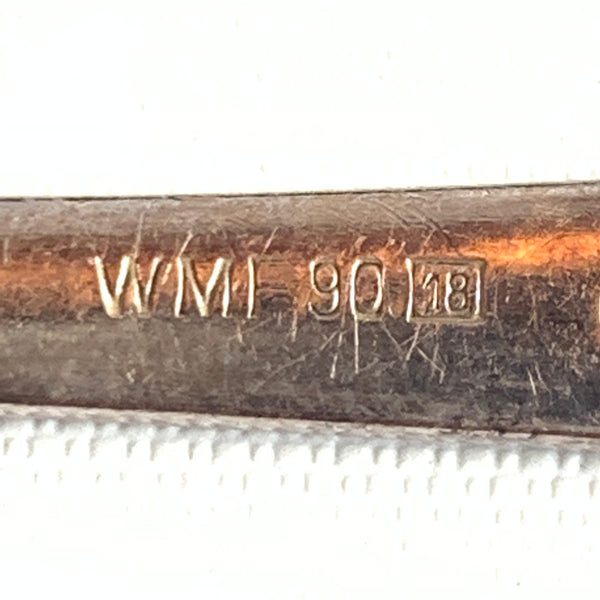 12 große Kuchengabel WMF Fächermuster