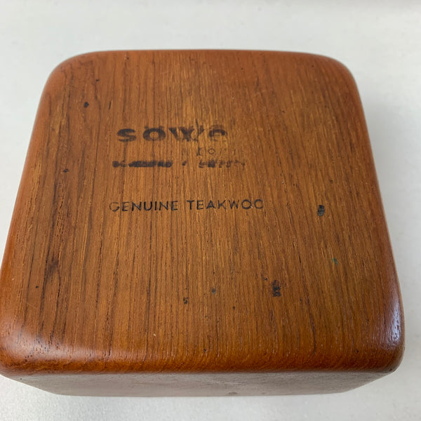 Schwedische Teakholz Tabakdose