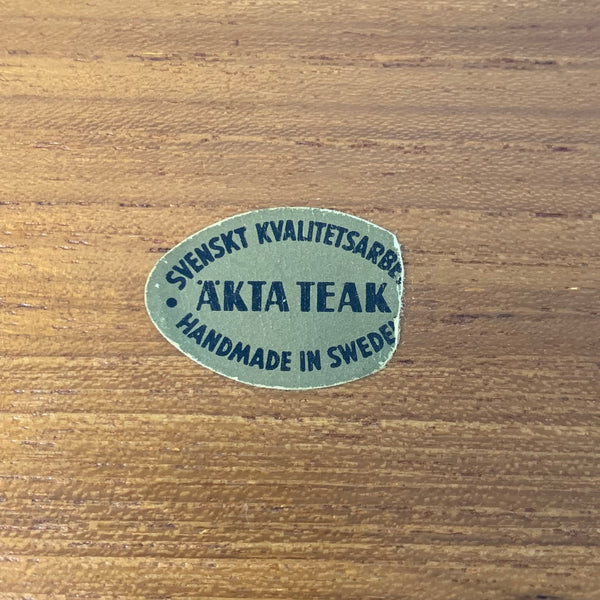Schwedische Teakholz Schale von Karl Holmberg