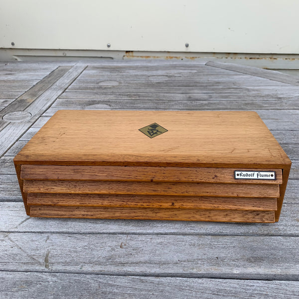 Antike Uhrmacher Funituren Box Rudolf Flume