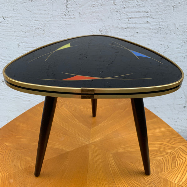 Kleiner Nierentisch / Hocker 50er Jahre