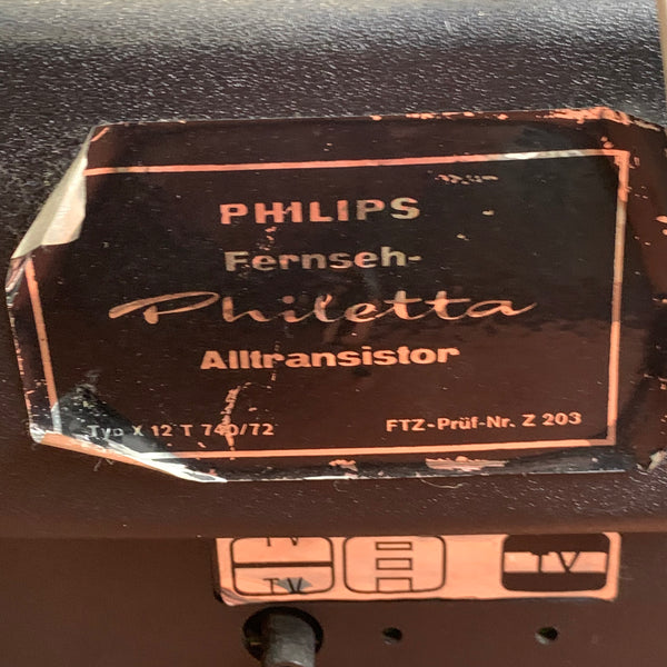 Vintage Fernseher Philips in Holzoptik