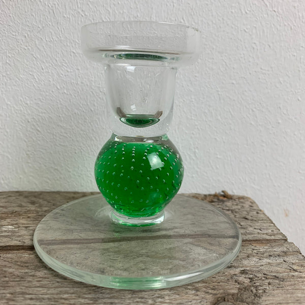 Vintage Bubble Glas Kerzenständer