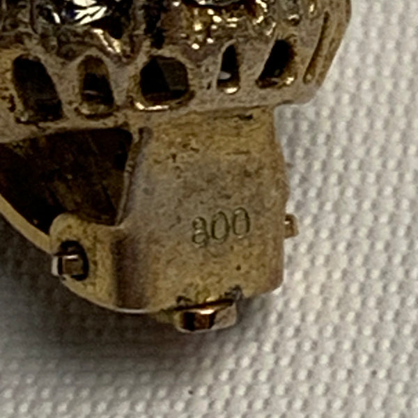 800er Silber Vintage Ohrclips