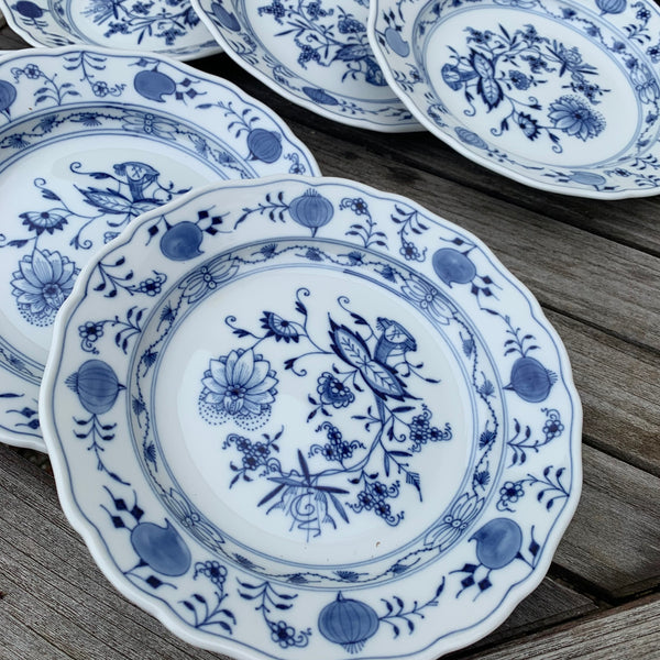 9 Teller Zwiebelmuster Meissen Schwertermarke
