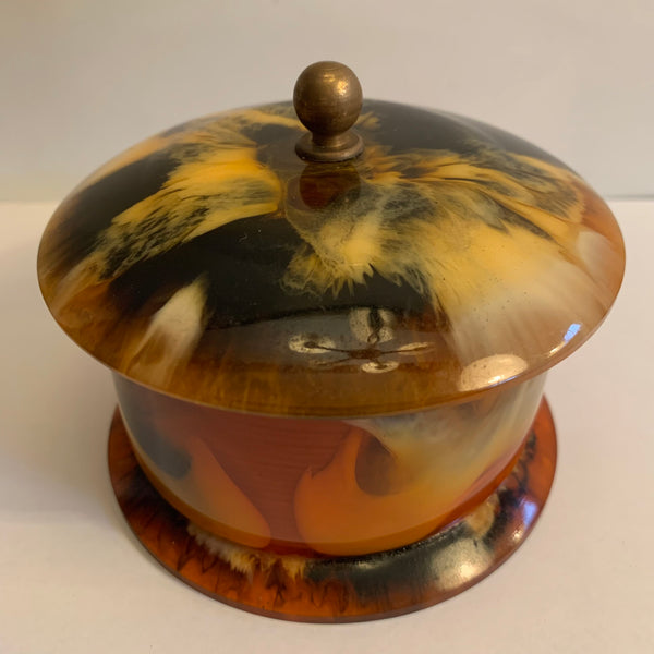 Deckel Dose Catalin Bakelit Art Deco