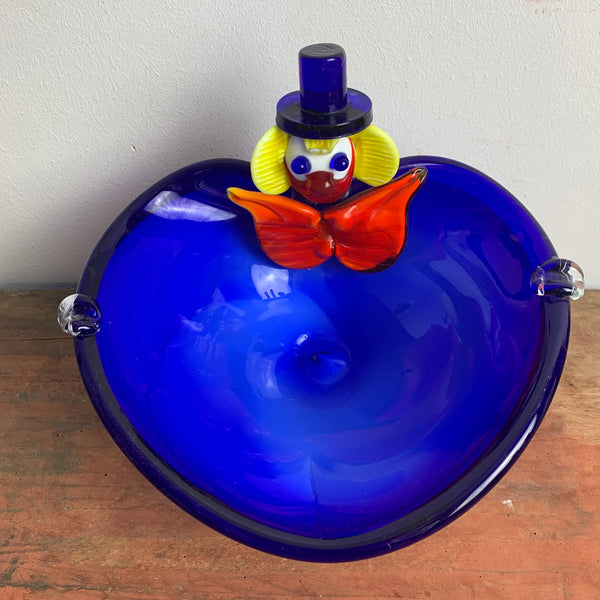 Vintage Murano Clown Schale