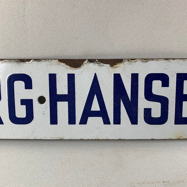Emaille Schild Rønneberg Hansen & Co