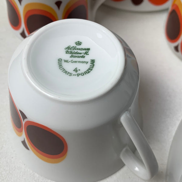 Vintage Kaffeeservice von Seltmann Weiden für 6 Personen