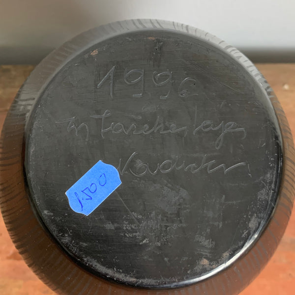 Black Pottery Krug von Istvan Fazekas aus Nadudvar in Ungarn
