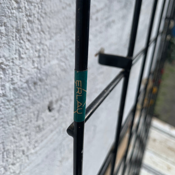 Vintage Draht Gitter Garderobe von Karl Fichtel für Drahtwerke Erlau schwarz