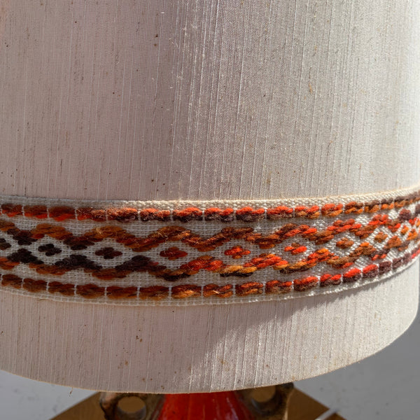 Schöne große Fat Lava Keramik Lampe von Honsel