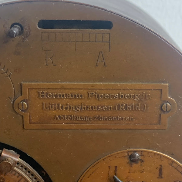Antike Zünduhr für Gaslaternen Hermann Pipersberg jr.
