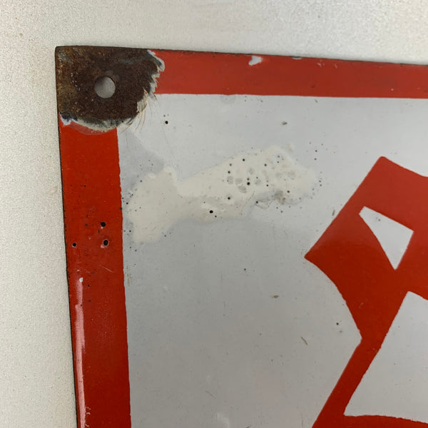 Emaille Schild Spare bei dem Spar- und Darlehenskassenverein