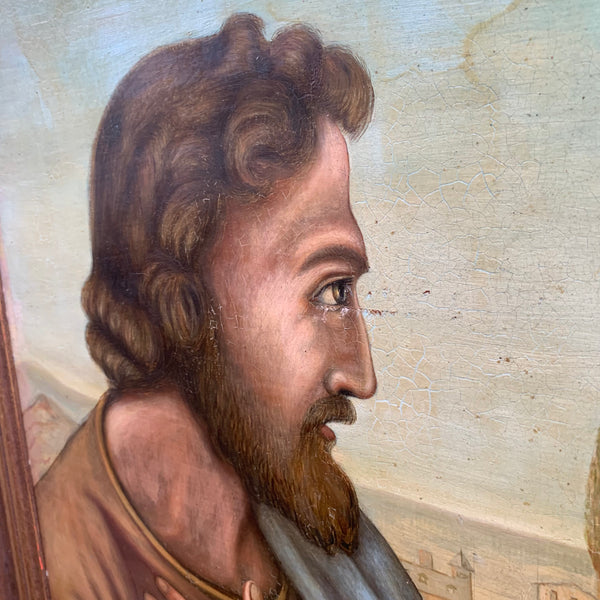 Sakrale Kunst Abendmahl in Emmaus Gemälde