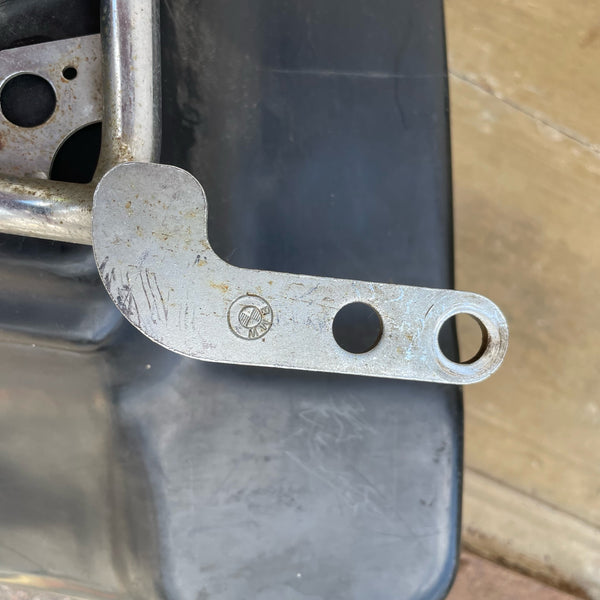 Vintage BMW Motorrad Kofferset mit Halter
