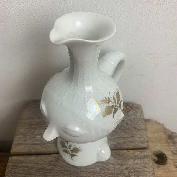 Vase Romanze in Dur Gold von Björn Wiinblad für Rosenthal