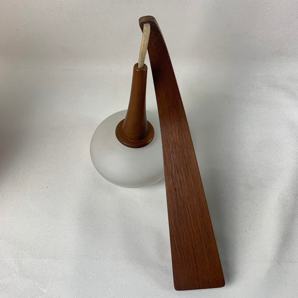 50er Jahre Wandlampe Holz