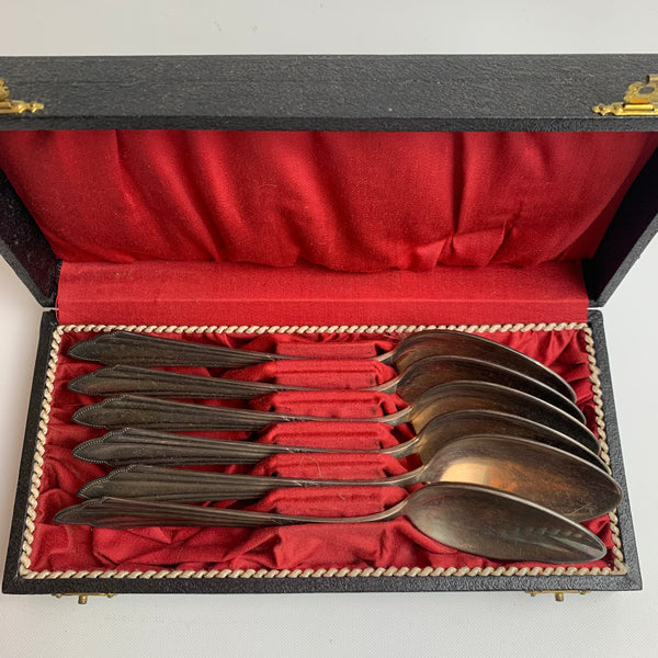 6 Esslöffel WMF Fächermuster