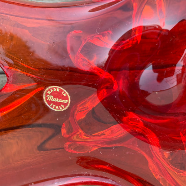Rote Murano Schale