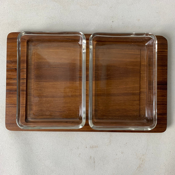 Vintage Mid Century Danish Design Wooden Tray