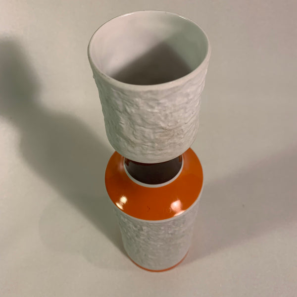 Royal KPM Vase orange/ braun