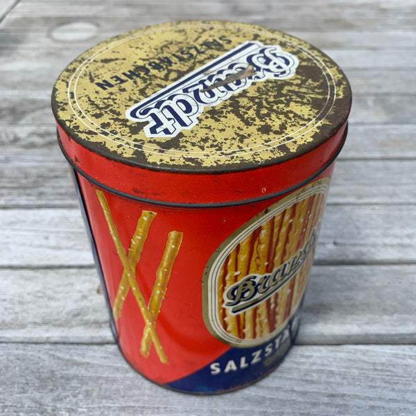 Vintage Blechdose Brandt Salzstäbchen