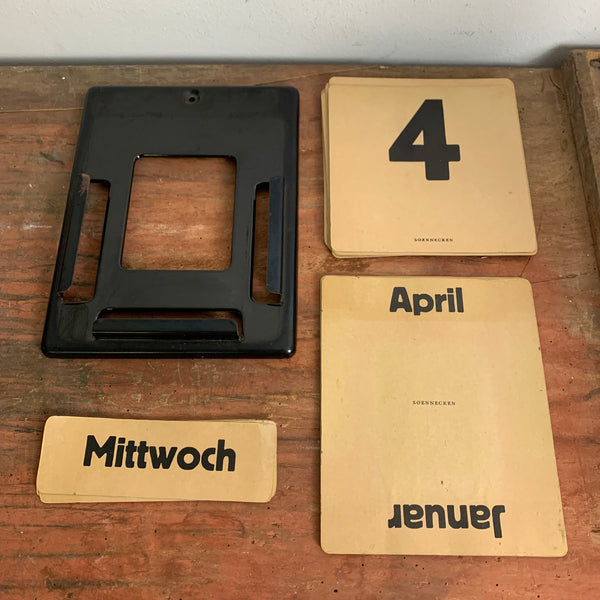 Vintage Dauerkalender von Soennecken