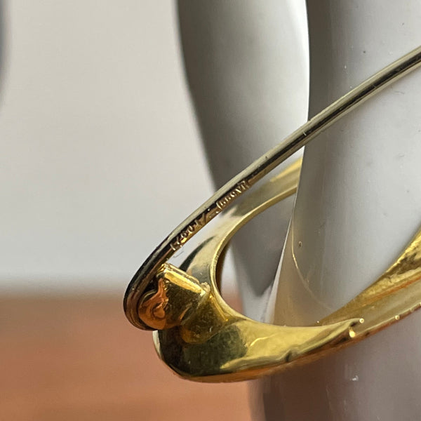 Elegante Goldbrosche 750er Gold