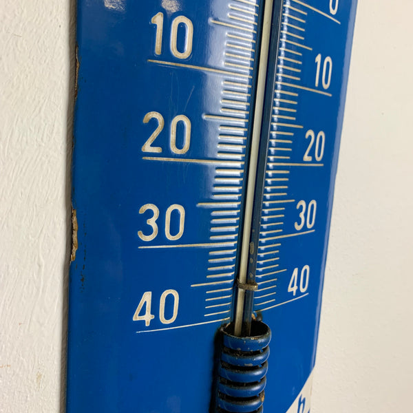 Emaille Schild Thermometer Linde Kühlung