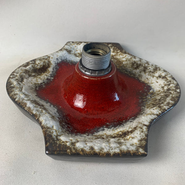 Fat Lava Wand Lampe rot braun