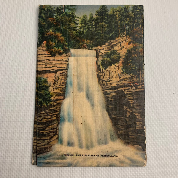 Vintage Postkarten Heft View of the Pocono Mountains and Delaware Water Cap
