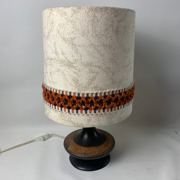 Keramik Tischlampe 60er Jahre