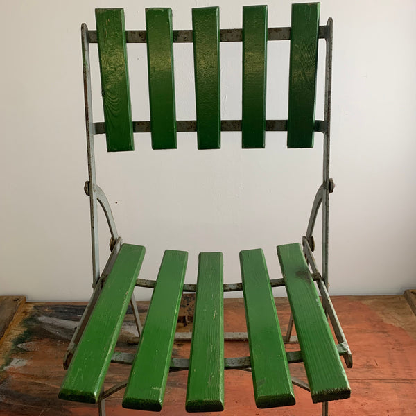 Biergarten Klapp Stuhl grau grün