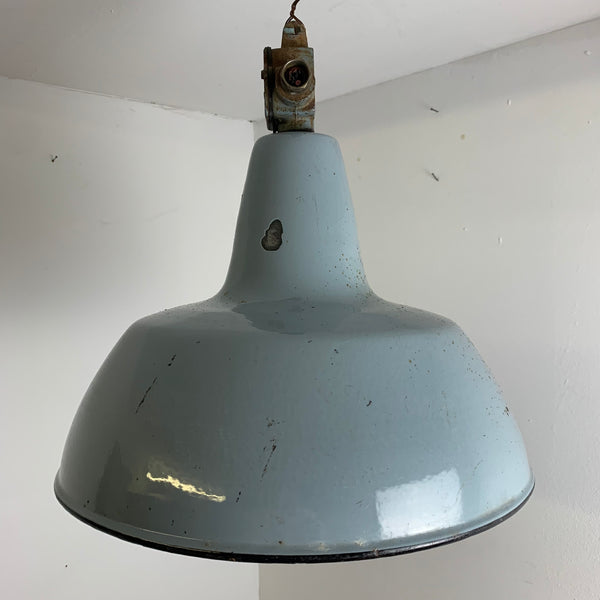 Bauhaus Lampe aus Emaille
