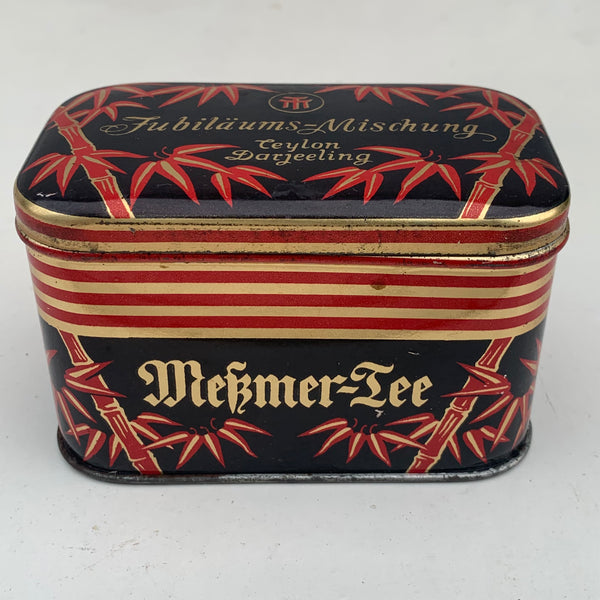 Blechdose Meßmer Tee mit Löffel