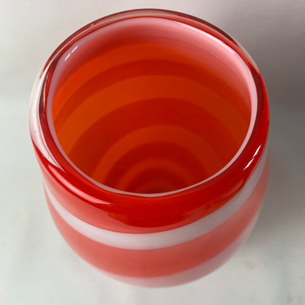 Große zweifarbige Murano Vase