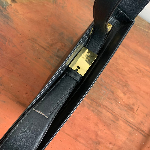 Vintage Damen Handtasche von Aigner in schwarz