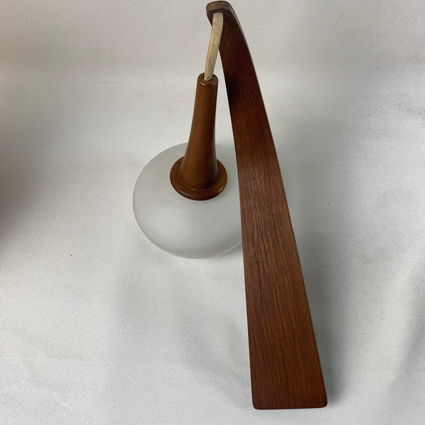 50er Jahre Wandlampe Holz