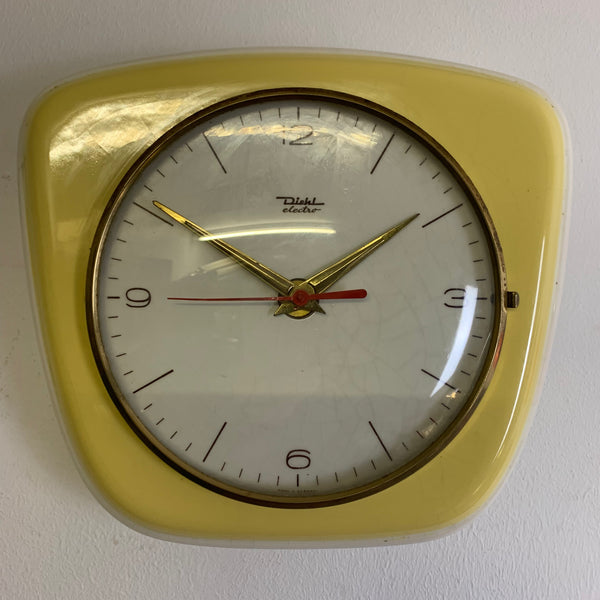 Mid Century Keramik Wanduhr