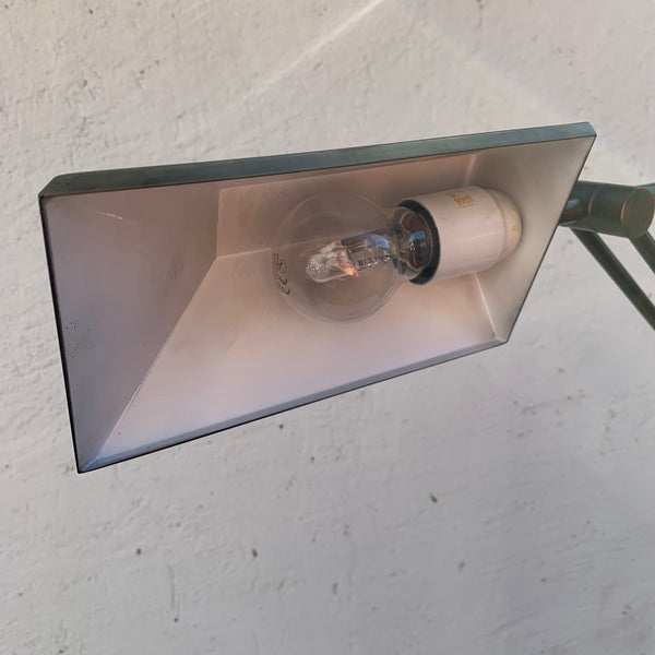 Vintage Messing Apotheken Lampe von Fischerleuchten