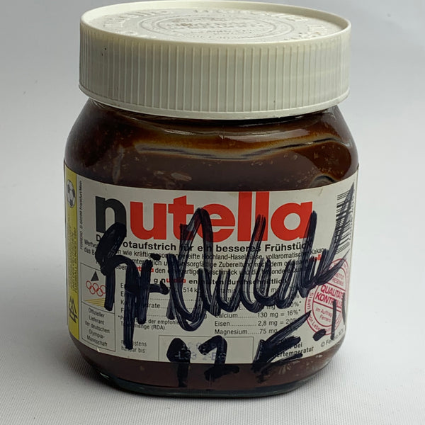 Autogramm Björn Dunkerbeck auf Nutella Glas