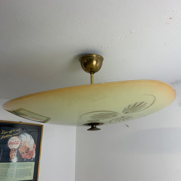 50er Jahre Tellerlampe