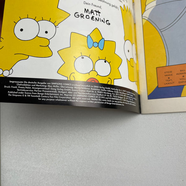 Simpsons Comics mit Signatur von Phil Ortiz Heft 1 bis 26