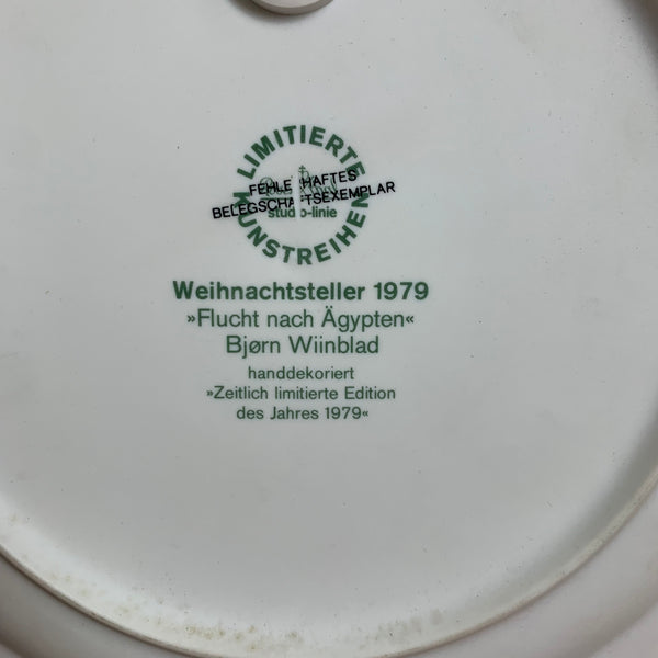 Weihnachtsteller 1979 von Björn Wiinblad für Rosenthal