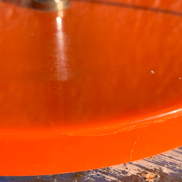 Orangene vintage Tischlampen von ARO