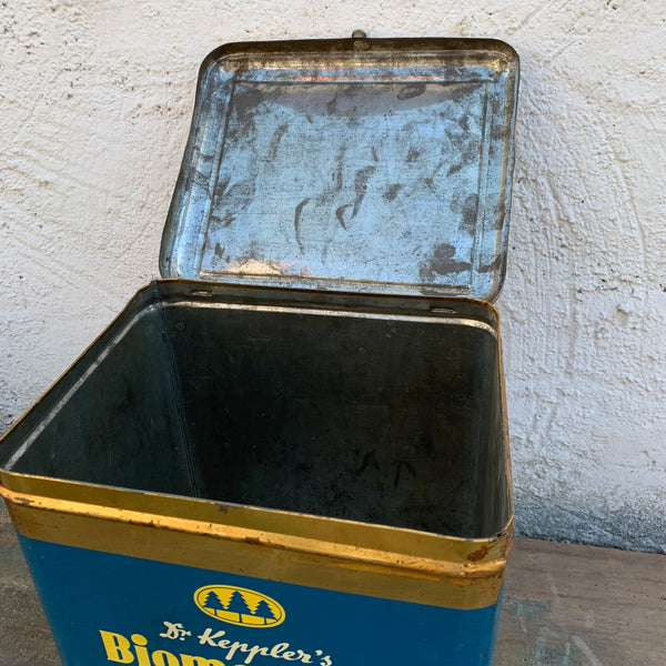 Große alte Blechdose Dr. Kepplers Biomenthol