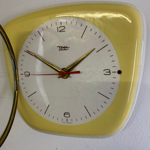 Mid Century Keramik Wanduhr