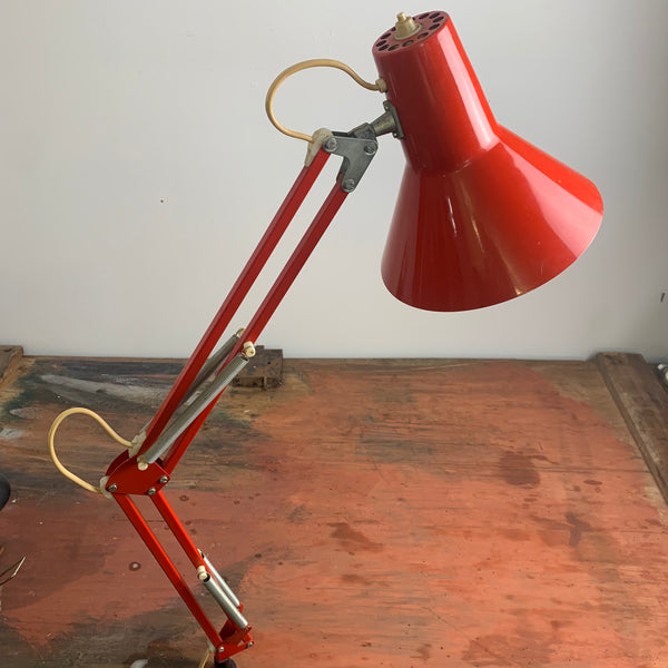 Vintage Arbeitsleuchte mit Gelenkarm