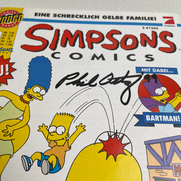 Simpsons Comics mit Signatur von Phil Ortiz Heft 1 bis 26